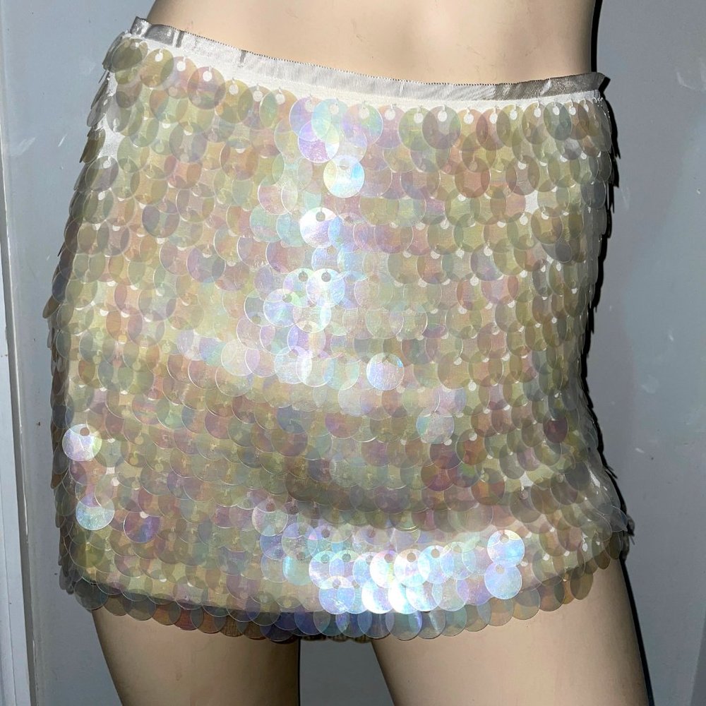 AS SEEN ON EMPIRE Topshop Iridescent Sequin Skirt